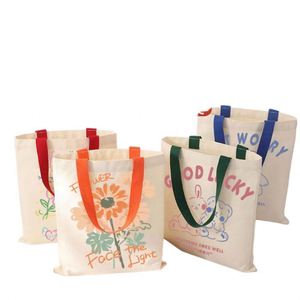 Custom Logo Canvas Tote Bag Corporate Advertising Promotion Item for Gifts - Product Image 2