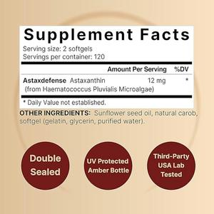 Alta calidad OEM Etiqueta Privada Venta caliente astaxantina <span class=keywords><strong>natural</strong></span> 10% <span class=keywords><strong>98</strong></span>% en polvo - Product Image 6