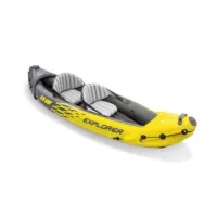 3D Max 2-Người Inflatable Nhôm Mái Chèo Giá Rẻ Cao Đầu Ra Máy Bơm Không Khí Đánh Cá Inflatable Canoe/Kayak Chèo Thuyền Thuyền Bộ