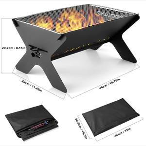 Griglia per <span class=keywords><strong>Barbecue</strong></span> Portatile da Esterno Bright Star Living, Moderna in <span class=keywords><strong>Ferro</strong></span> Verniciato a Polvere, Smontabile, con Accensione Automatica - Product Image 3