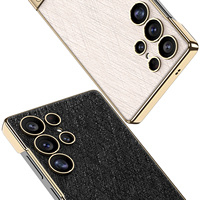 GKK Nouvelle coque de téléphone en cuir PU électrolytique antichoc avec béquille pour Samsung Galaxy S23 Ultra S24 S24Ultra S25 Ultra