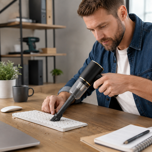 OEM ODM 6000Pa Cordless Handheld <b>Car</b> Vacuum Cleaner 7.4V 50W Portable 3-in-1 Vacuum <b>Blower</b> Inflator Type-C Rechargeable - Product Image 3