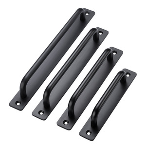 Aluminum Alloy Door Handle Surface Mounted Minimalist Design For Interior <b>Sliding</b> Cabinet Doors Easy Installation - Product Image 2