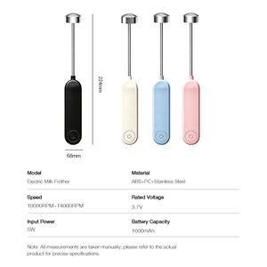 เครื่องตีฟองนม Liangyuan 1600mAH รุ่นใหม่ล่าสุด ดีไซน์จดสิทธิบัตร ใช้งานไร้สาย ชาร์จไฟได้ ผลิตจากสแตนเลส พร้อมหัวตีฟองนาโน ให้ฟองนมละเอียดเนียนนุ่ม - Product Image 2