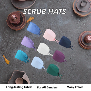 Bonnets chirurgicaux ajustables en <span class=keywords><strong>coton</strong></span> unisexes pour infirmières, hôpitaux, vétérinaires, dentistes, pharmacies, salles d'opération, esthétiques et professionnels - Product Image 2