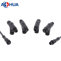 Connecteur étanche M12 en métal mâle-femelle de type T, 2 ou 3 broches, pour câblage d'extension DIY