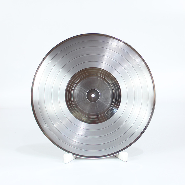 Custom Vinyl Records in 7 10 12 Inch Sizes Silvery Golden Disk Replication with Packaging Box for Audio & Music Production