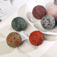 Sphère de lune en cristal naturel brut, petite, 4 cm, décoration de bureau éducative pour étudiants et enfants, fabriquée en Chine