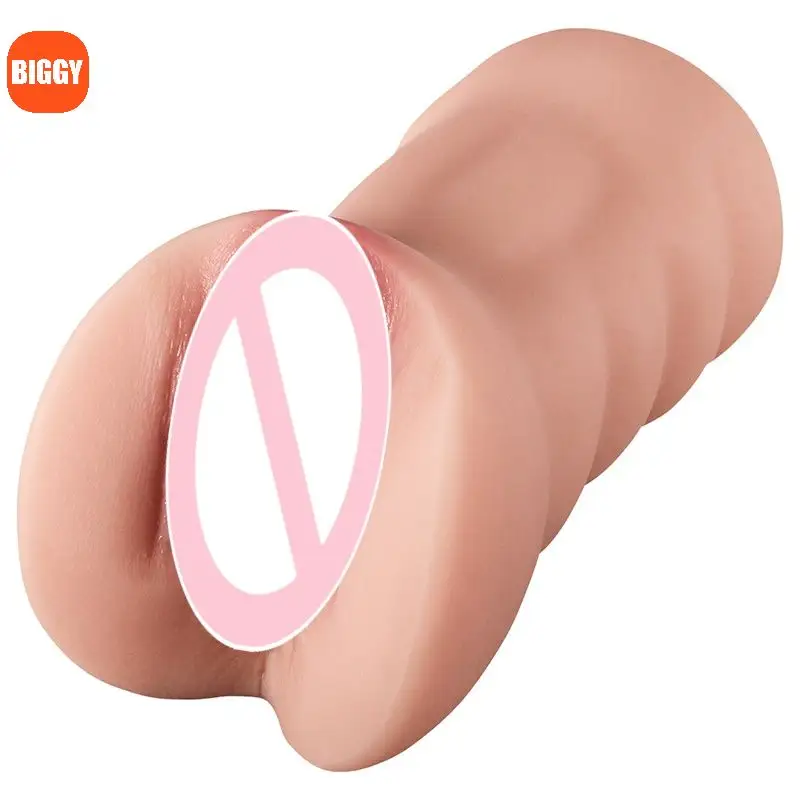 Venta al por mayor 2 en 1 Vagina apretada juguete sexual Anal 3D Pocket Pussy Doll Masturbadores masculinos Muñeca Realista Pocket Pussy Doll para hombres
