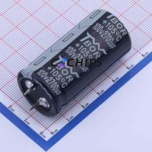 CL272MJH50B <b>Snap</b>-in Aluminum Electrolytic Capacitor Through hole Component (THT),D25xL50mm 2700uF 20% 100V - Product Image 1