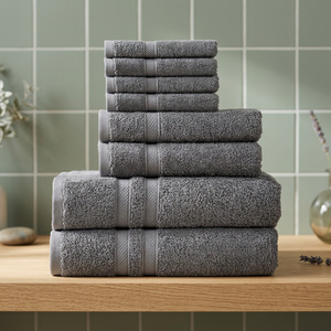 Quick-Dry Eco-Friendly Organic Disposable Plaid Cotton Woven <b>Bath</b> Towel <b>Sets</b>-OEM Supplier for Retailers & Wholesalers - Product Image 1