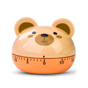 Minuteur de cuisine mécanique adorable en forme d'animal, <span class=keywords><strong>compte</strong></span> à <span class=keywords><strong>rebours</strong></span> de 60 minutes, décoration de bureau pour la pâtisserie et la cuisine - Product Image 2