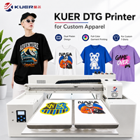 Imprimante DTG haute vitesse à double plateau pour l'impression de t-shirts, de sweats à capuche, de sacs en toile, et les commandes personnalisées DIY pour petites entreprises