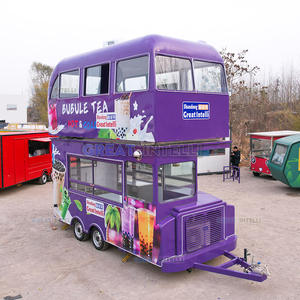 Autobús de Comida para Fiestas, Autobús de Dos Pisos, Restaurante, Quiosco de Té de Burbujas, Camión de Comida, Bar, Cafetería, Remolque, Estación - Product Image 4