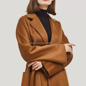 Куртка/блейзер женский двусторонний из кашемира и шерсти в корейском и японском стиле, популярная модель, пальто из верблюжьей шерсти для осени и зимы (OEM&ODM) - Product Image 3