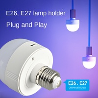 Ampoule LED rechargeable RVB 5W E26 E27, lumière changeante de couleur intelligente avec télécommande et crochet magnétique pour la décoration intérieure