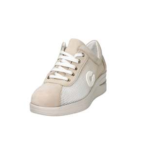 Sneakers Morbide da Donna Cinzia, Tomaia in Rete Beige, Comode per l'Uso Quotidiano - Product Image 1