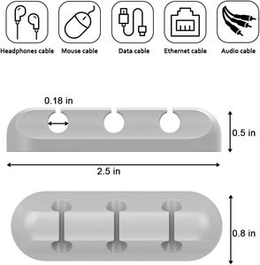 Silicone Clip cáp dây chủ hệ thống văn phòng nhà xe bàn phụ kiện cao su dính dây tổ chức điện tử tổ chức - Product Image 2