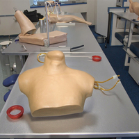 Modèle de formation au cathétérisme veineux central en PVC, simulateur de ponction de la veine jugulaire interne pour les sciences médicales cliniques