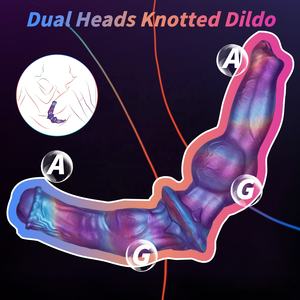 Silicone realistico doppio Dildo per il pene lungo morbido e morbido con vene glande per adulti giocattoli sessuali per donne e uomini lesbiche - Product Image 3