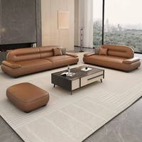 Canapé modulaire en cuir Chesterfield de luxe sur mesure pour hôtels et villas, avec options de couleurs personnalisées