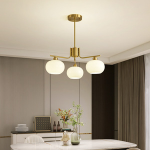 Cream-Style Nordic Chandelier, Ancient Persimmon Living Room Lamp Package, Haus Dining , Bedroom Simple Modern , Retro S - Product Image 3