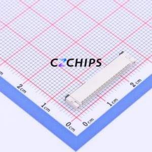 FC10-S20FCT-00 FFC/FPC Connector SMD,P=1mm,Horizontal Mount Connector Flip Cover Type Bottom Contact 20P 1mm - Product Image 2