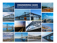 Puente de Acero Galvanizado por Inmersión en Caliente, Estructura de Acero Antioxidante para Cruce de Ríos, Carreteras y Vías