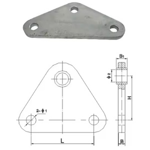 Placa de Unión Tipo L de Grado Industrial, Placa de Unión Tipo L de Tamaño Estándar para Proyectos de Líneas Eléctricas - Product Image 4