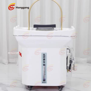 Lavabo Portatile per Shampoo Verticale Mobile per Terapia Spa, <span class=keywords><strong>Lavandino</strong></span> in Ceramica per Lavaggio Capelli per Attrezzature da Salone di Bellezza - Product Image 4