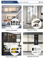 Poignée CNC de précision usinée sur mesure, finition peinture personnalisée, anodisée transparente, pour la rénovation hôtelière