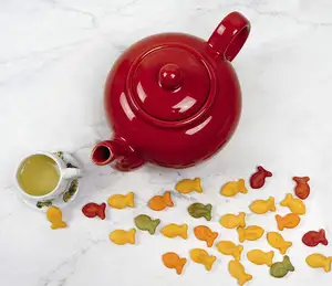 Red Teapot Collection, Microwave and Dishwasher Safe Green Teapot Simple Wholesale Ceramic Teapot