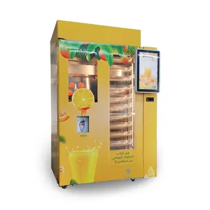 Suco de frutas naturais, máquina de venda fresca apertada sem controle remoto 24 horas autoserviço