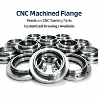 Pièces à bride en acier inoxydable 304/316 usinées sur mesure par CNC, composants de tournage et de fraisage de précision, finition polie pour l'industrie
