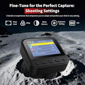 Adaptateur de caméra de télescope WiFi HD Sensvision, caméra d'oculaire de télescope 4K pour l'affichage, l'astrophotographie, l'observation des oiseaux et des planètes - Product Image 3