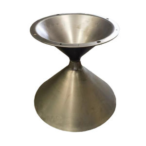 ODM dibujo personalizado CNC repuesto aluminio Metal piezas giratorias, <span class=keywords><strong>Trompeta</strong></span> comedor Oval café muebles patas Tulip Base de mesa - Product Image 1