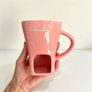 <span class=keywords><strong>Taza</strong></span> <span class=keywords><strong>de</strong></span> Cerámica Estilo Americano para Fondue, Bebidas Calientes, Café, Chocolate, Queso Derretido, Olla Calentadora Navideña, Tazas para Fondue - Product Image 5