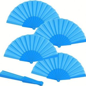 Hot Selling 23cm Spanish Plastic Oxford Folding Fan Single-Sided Personalised Hand Held Dance Gift Art Crafts