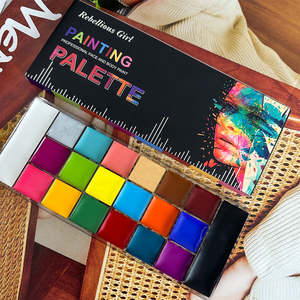 Professionnel Non Toxique SafeTattoo Halloween <span class=keywords><strong>FX</strong></span> Party Artiste Fantaisie <span class=keywords><strong>Maquillage</strong></span> Peinture Kit Visage Corps Peinture Ensemble pour Enfants et Adulte - Product Image 6