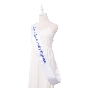 بالجملة أبيض مخصص الجمال الساتان رخيصة الزنانير المسابقة - Product Image 1