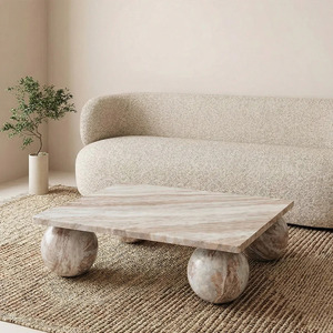 Luxury Square Sawar <b>Marble</b> Coffee <b>Table</b> Eco-Friendly Coffee <b>Table</b>-Living Room Furniture - Product Image 1