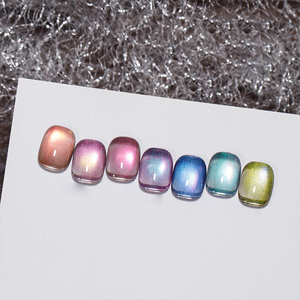 AILANUO 15ml 7 colores Starry River Dream Cat's Eye Series, adecuado para bricolaje, proveedor de pegamento para esmalte de uñas - Product Image 2
