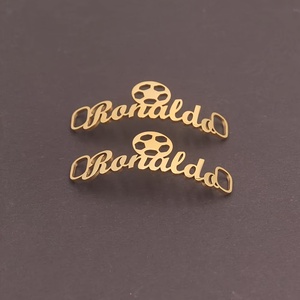 Adornos de Metal Personalizados con Nombre para Zapatos, Dijes de Metal para Encaje, Accesorios de Hip Hop para Zapatillas, Joyería DIY para OEM/ODM - Product Image 3