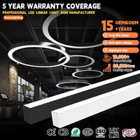 Lámparas de Techo Circulares LED ULROSH, Lámpara Colgante de Techo Grande, Altura Ajustable, Diámetro de 2m/3m, Uso en Interiores y Oficinas, Garantía de 5 Años