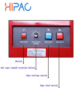 Machine à cerclage de cartons semi-automatique Hipac KZB-I, banc de travail de haute qualité, cercluse pneumatique 220V, longue durée de vie, vêtements - Product Image 3