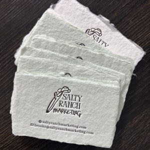 Elegantes Tarjetas de Invitación de Boda de Papel de Algodón Hechas a Mano, Etiquetas de Nombre de Invitados Personalizadas con Borlas y Mariposas - Product Image 3