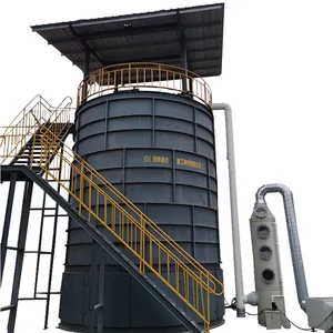Tanque de fermentação de fertilizante orgânico, equipamento para fermentação de resíduos alimentares, máquina de compostagem de manure