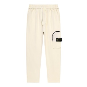 High-quality high-street casual fashion 100% cotton stone-washed breathable island <b>stretch</b> long pants for men - Product Image 1