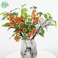 Bloesem Sprankelende Kunstmatige Plastic Fruitdecoratie Bes Korte Tak Bos 50cm Milieuvriendelijk voor Fotografie Props Keuken