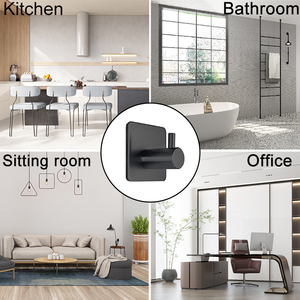 Toalla de baño Ropa Gancho adhesivo Cocina Autoadhesivo Ganchos de pared de acero inoxidable - Product Image 2